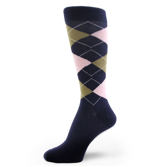 Spotlight Hosiery shades of NAVY Men's Groomsmen's Dress Socks (MIDNIGHT)
