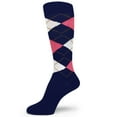 thumbnail image 1 of Spotlight Hosiery shades of NAVY Men's Groomsmen's Dress Socks (MIDNIGHT), 1 of 1