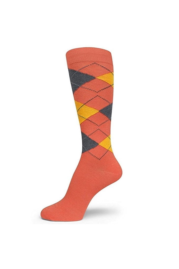 shades of ORANGE Men Groomsmen Dress Socks (Coral, Peach, Apricot)