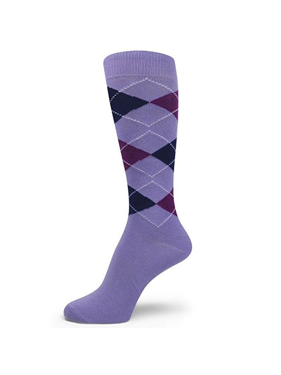 shades of PURPLE Men's Groomsmen's Dress Socks (Lavender, Lilac, Light Purple)