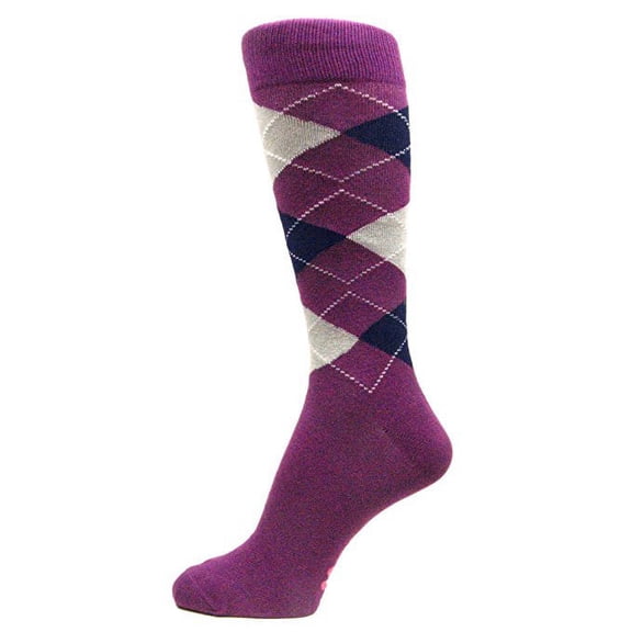 Spotlight Hosiery shades of PURPLE Men's Groomsmen's Dress Socks (Lavender, Lilac, Light Purple)