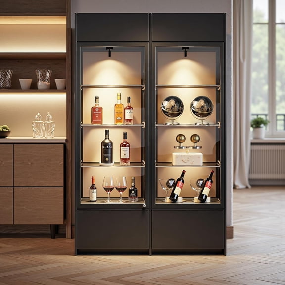 Spotlight Indoor, Wireless Uplighting Indoor with Remote Dimmable, 350 ° Rotate, Battery Powered Ceiling Spotlight for Artwork Painting Tree Plant Picture Lights, 4 Pack