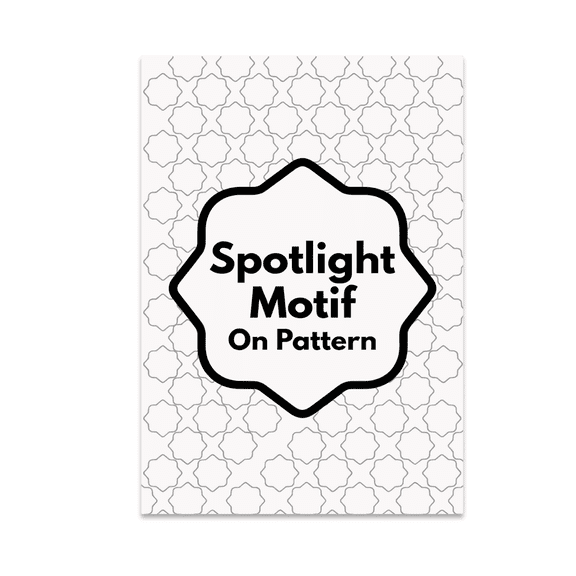 Spotlight Motif On Pattern - Modern Decor Enthusiast - 13x19 Poster Print