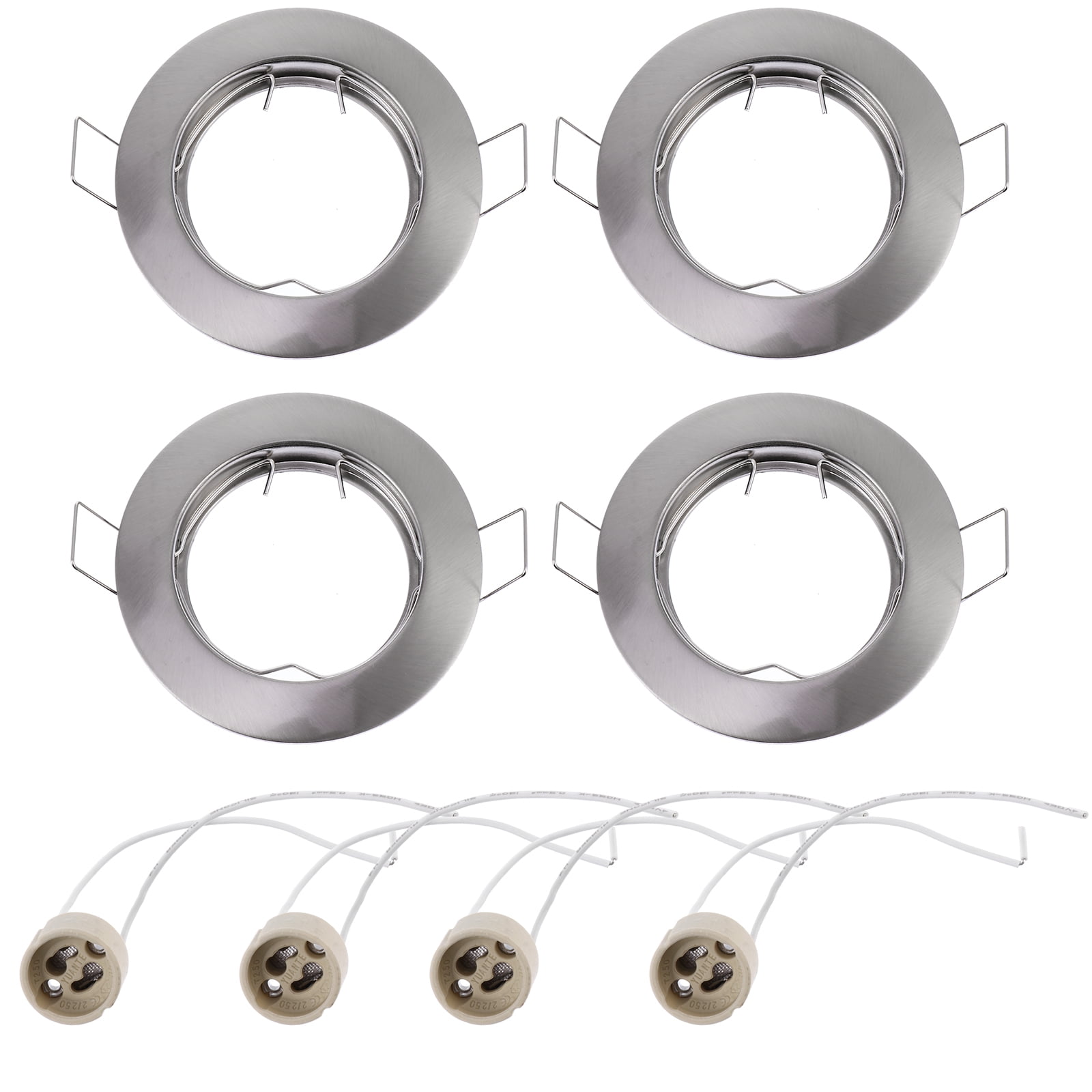 Spotlights Trim Ring 8pcs Round Recessed Spotlights Trim Ring Fitting