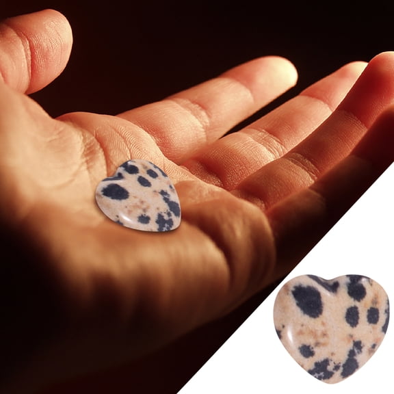 Spotted - 20Mm X 20Mm X 6Mm Natural Crystal Heart-Shaped Decorative Gift, Hole-Free Peach Heart Tiger'S Eye Stone, Heart-Shaped Pink Crystal Stone - Heart-Shaped Pink Crystal Stone