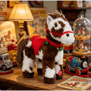 Spotted Animated Horse,Hobby Dancing Lobby Horse Plush Plushine Cute Animal Gifts For Boys Girls,Adorable Plushie Gifts for Christmas