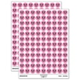 thumbnail image 1 of Spotted Cheetah head Round Sticker Set - Light Pink - Gloss Finish - 0.50" Size, 1 of 3