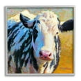 thumbnail image 1 of Spotted Cow Animal Portrait Animals & Insects Painting Gray Framed Art Print Wall Art, 1 of 7
