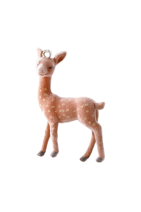 Spotted Deer Pendant Christmas Elk Shaped Jewelry Trendy Charm Nature Inspired Accessory Wildlife Lover Gift