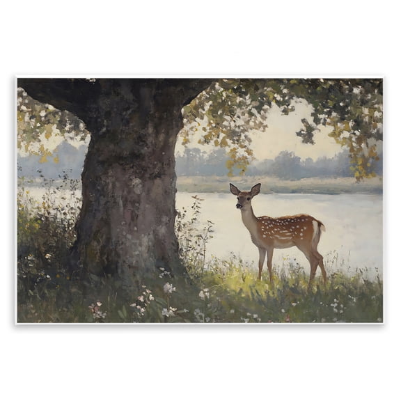 Stupell Industries Spotted Doe by Lake Wall Plaque Art, design by Franklyn Gregory