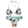 thumbnail image 1 of Spotted Dog Adjustable Strap Detachable Sponge Bikini Set - Two-Pack, for Beach and Pool Parties, 1 of 6