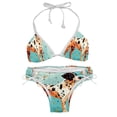thumbnail image 1 of Spotted Dog Detachable Sponge Adjustable Strap Bikini Set 2-Pack Swimwear Swimsuit.SceneManagement Beach Pool Party Vacation., 1 of 6