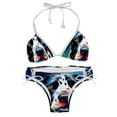 thumbnail image 1 of Spotted Dog Detachable Sponge Adjustable Strap Bikini Set 2-Pack for Various Scenes, 1 of 6