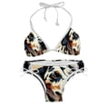 thumbnail image 1 of Spotted Dog Detachable Sponge Bikini Set | Adjustable Strap One-Piece Swimsuits, Two-Pack, 1 of 6
