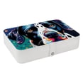 thumbnail image 1 of Spotted Dog Elegant Jewelry Box Organizer with Removable Compartment and Earring Holder - Portable PU Leather Storage Case, 1 of 6
