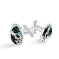 thumbnail image 1 of Spotted Dog Elegant Men's Stainless Steel Cufflinks Set for Formal Attire and Special Occasions, 1 of 6