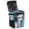 thumbnail image 1 of Spotted Dog Foldable Car Trash Bin with Lid, Leak-proof Mini Trash Can, Hanging Storage Bag for Car, 1 of 6