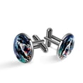 thumbnail image 1 of Spotted Dog Men's Stainless Steel Cufflinks Set for Formal Attire - Ideal for Business Meetings and Special Occasions, 1 of 6