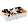 thumbnail image 1 of Spotted Dog Necklace Organizer, Bracelet Holder, and Jewelry Boxes - Portable PU Leather with Removable Compartment, 1 of 6