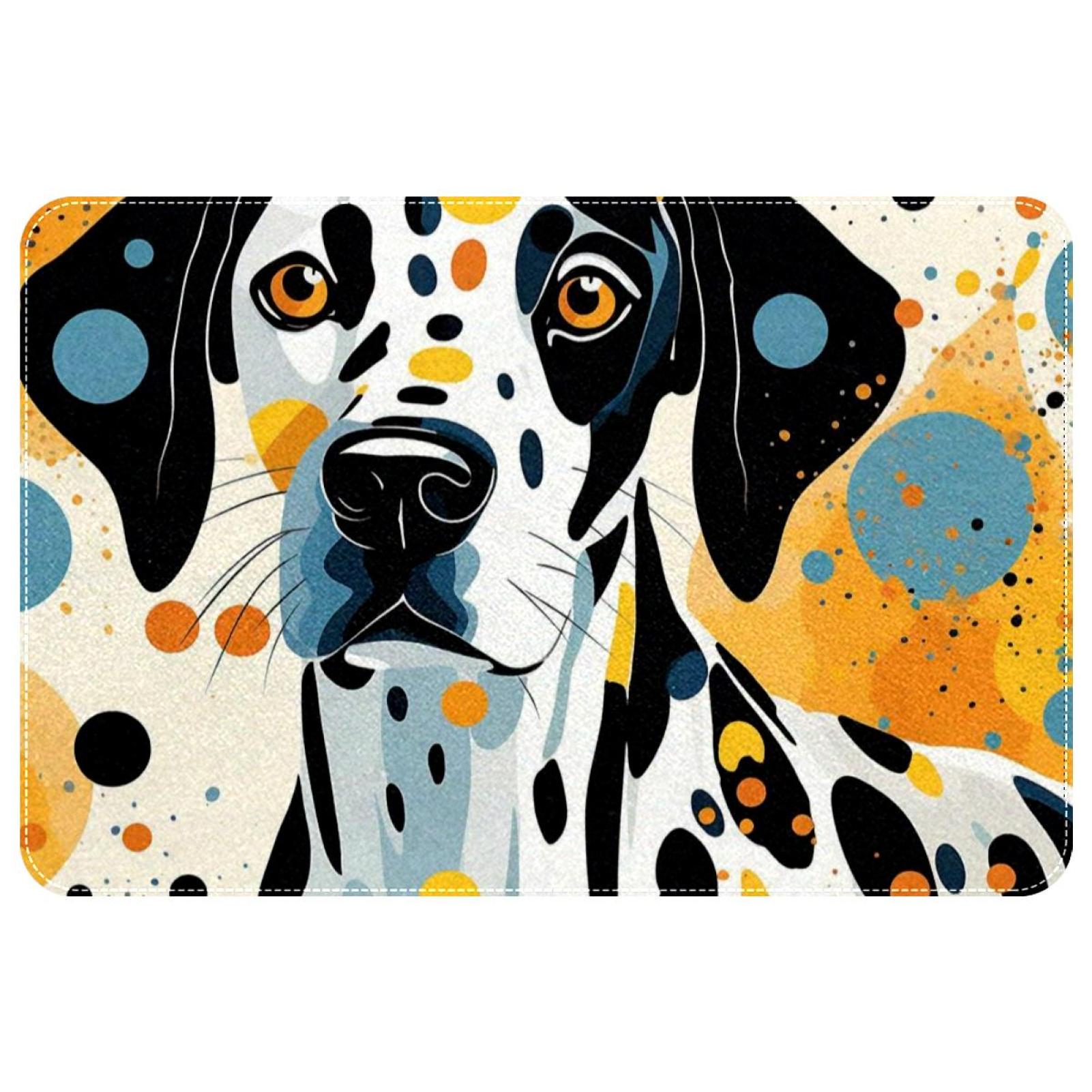 Spotted Outdoor Rug Spotted Dog Non-Slip Polyester Floor Carpet Door Rugs Outdoor Carpet ...