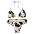 thumbnail image 1 of Spotted Dog Swimming Suit Bikini Set Bikinis, Detachable Sponge, Adjustable Strap, Two-Pack, Beach Pool Party Vacation Wear, 1 of 6