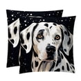 thumbnail image 1 of Spotted Dog Velvet Throw Pillows Set of 2 - Decorative Pillows with Unique Patterns for Sofa Couch Bed - Pillow Covers - Available in 16x16, 18x18, 20x20 Inches, 1 of 6