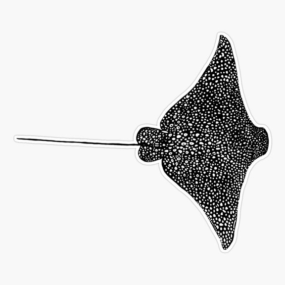 Spotted Eagle Ray Life Ocean Sticker