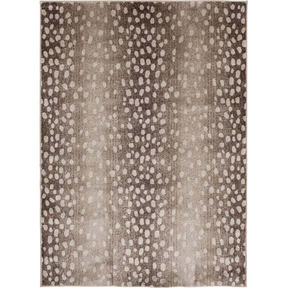 Spotted Fawn Animal Print 7'3"x10'10" Woven Area Rug