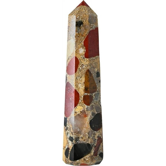 Spotted Jasper Crystal Tower Obelisk Point (3" to 4" INCH)