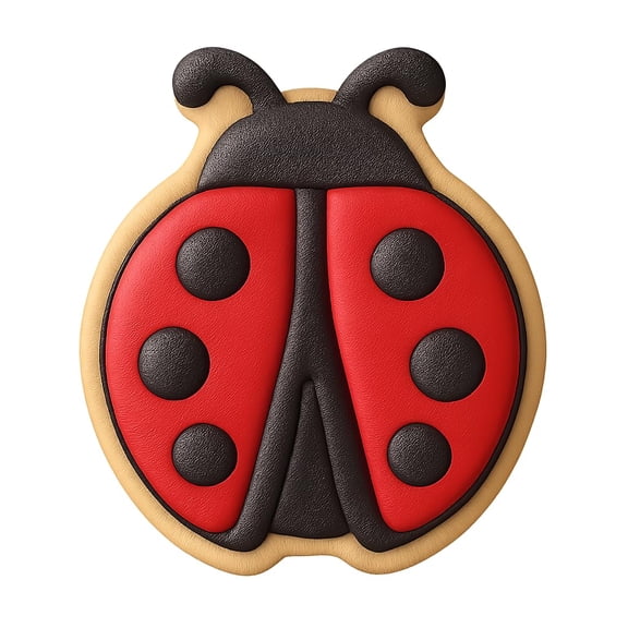 Spotted Ladybug Cookie Cutter & Stamp - 4x3.5 Fun Kitchen Baking