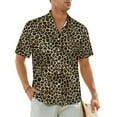 thumbnail image 1 of Spotted Leopard Beach Shirt Animal Print Hawaiian Casual Shirts Men Retro Blouses Short-Sl, 1 of 5