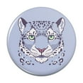 thumbnail image 1 of Spotted Snow Leopard Face Pinback Button Pin, 1 of 4