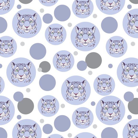 Spotted Snow Leopard Face Premium Gift Wrap Wrapping Paper Roll