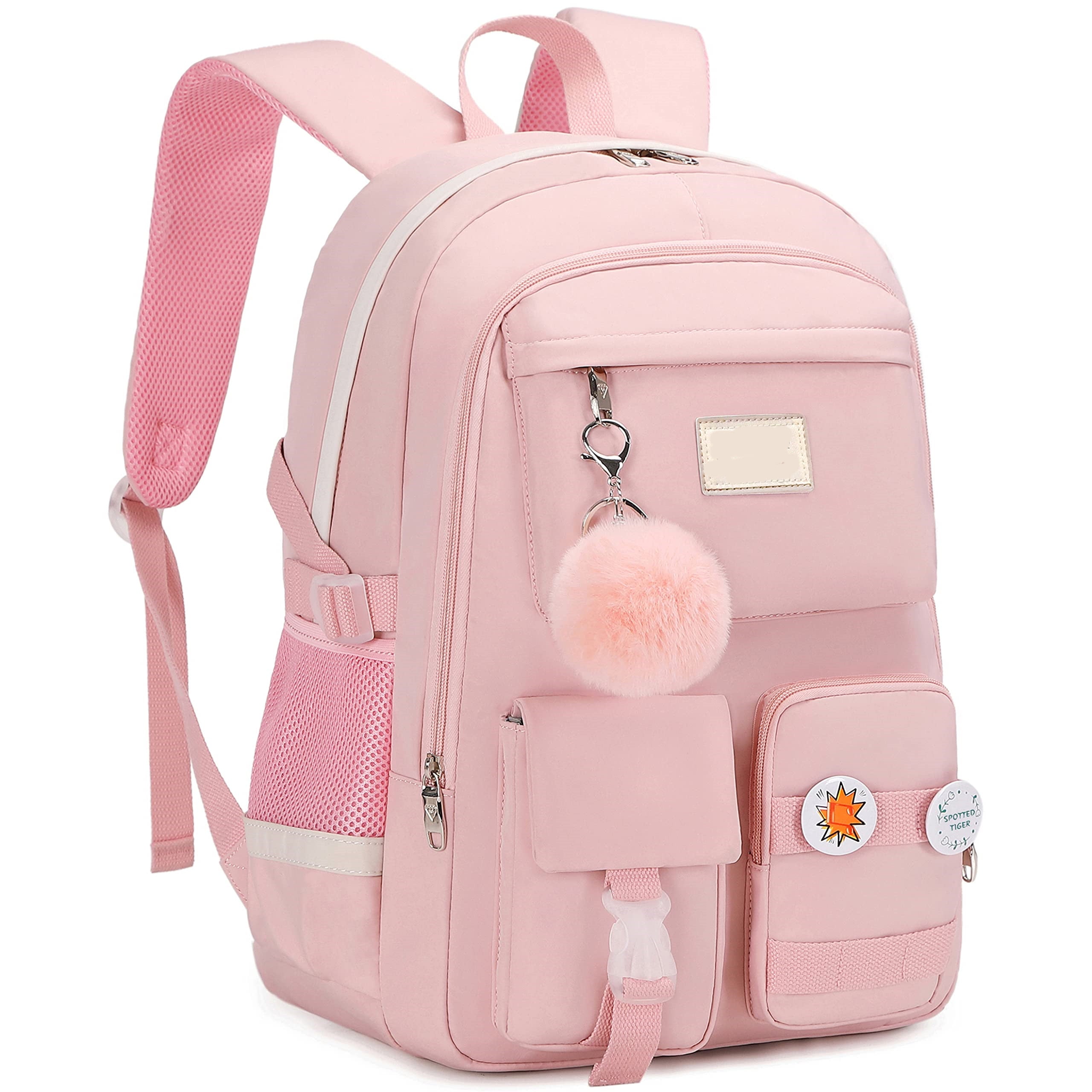 Spotted Tiger School Backpack for Girls Bookbag School Bag Aesthetic ...