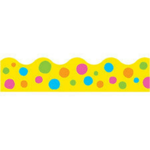 Spotted Yellow Border Trim [T92159]