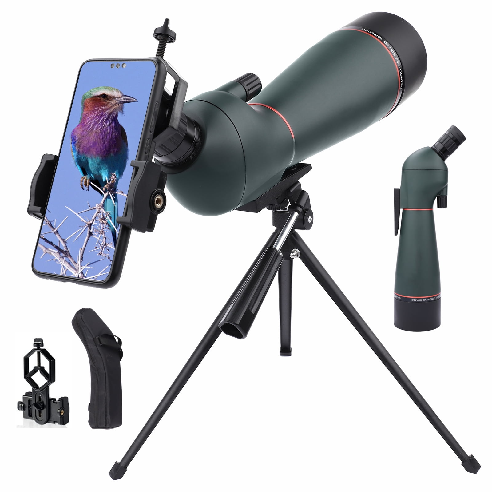 Spotting Scopes,2060X80 BAK4 HD LensFieldscope,Long Range Optics