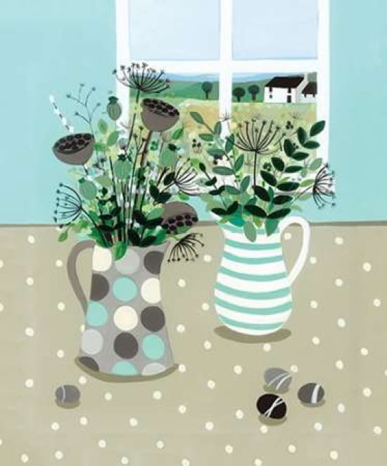 Spotty Jug Canvas Art - Janet Bell (20 x 24)