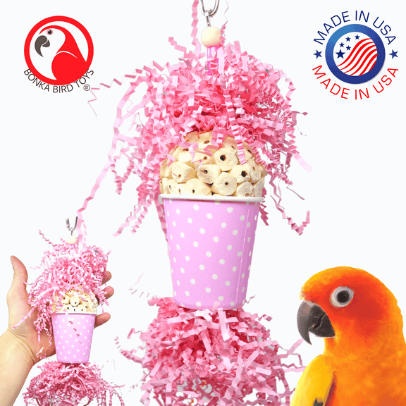 Spotty Sola Foraging Bird Toy Style: 2371 Spotty Sola Pink