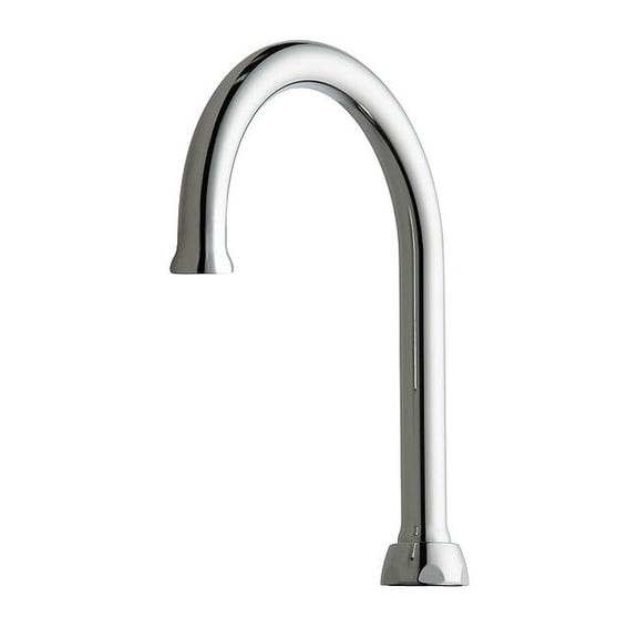 Chicago Faucet Gooseneck Spout, Brass GN2AH8FCJKABCP
