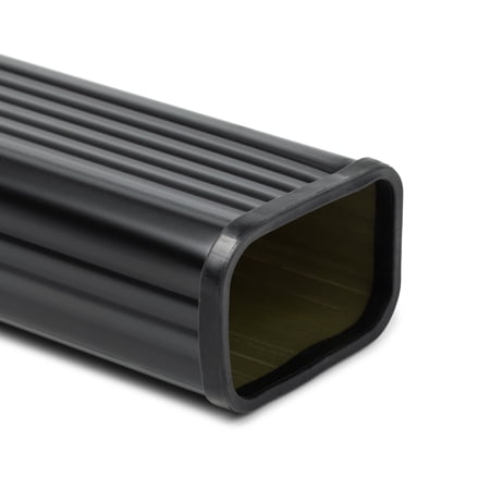 SpoutTrim | Downspout Safety Cover & Finishing Trim | 2”×3” | 4-Pack | Black