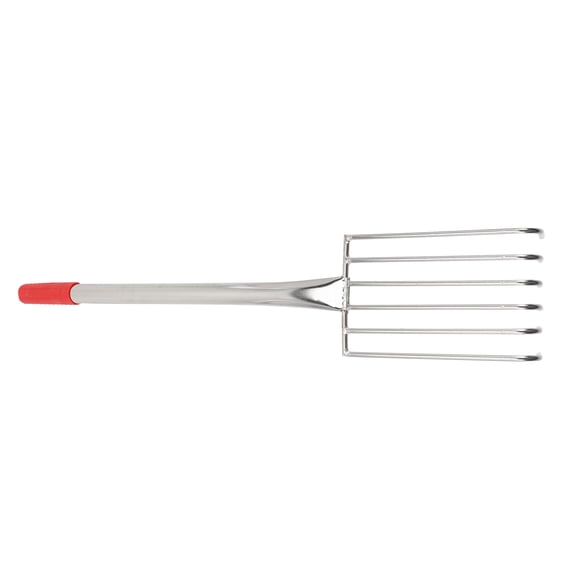 FELTECHELECTR Garden Hand Rake with Stainless Steel Claws and Comfortable Rubber Handle for Soil Cultivating and Leaf Clearing