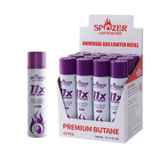 Spozer Butane Lighter Gas Pure 99.99% Premium 300ml(10.14 Oz) 12 Cartridges