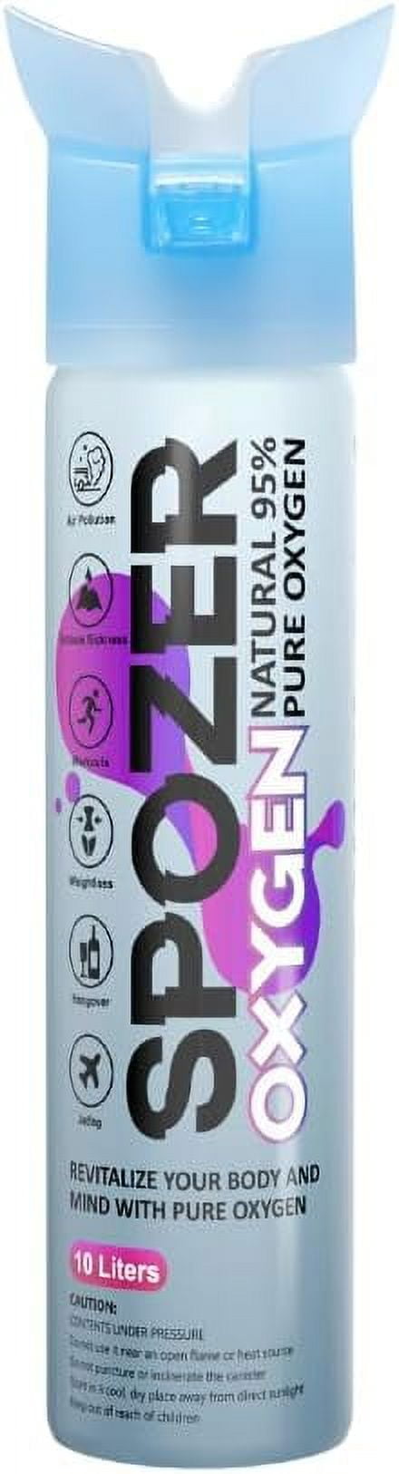 Spozer Oxygen 10L Natural Ultra-Purity Portable and Reliable Cylinder (1 Pack)