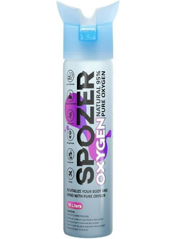 Spozer Oxygen 10L Natural Ultra-Purity Portable and Reliable Cylinder (1 Pack)