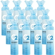 Spozer Oxygen Natural Cylinder 10 Liters Pure Oxygen Canister O2 Bottle (12 packs)