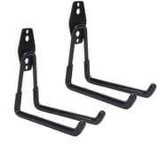 Spptty 2Pcs Garage Hooks Multipurpose Wall Mount Garage Storage Hanger with 2 Hooks,Wall Storage Hooks,Garage Storage Hanger