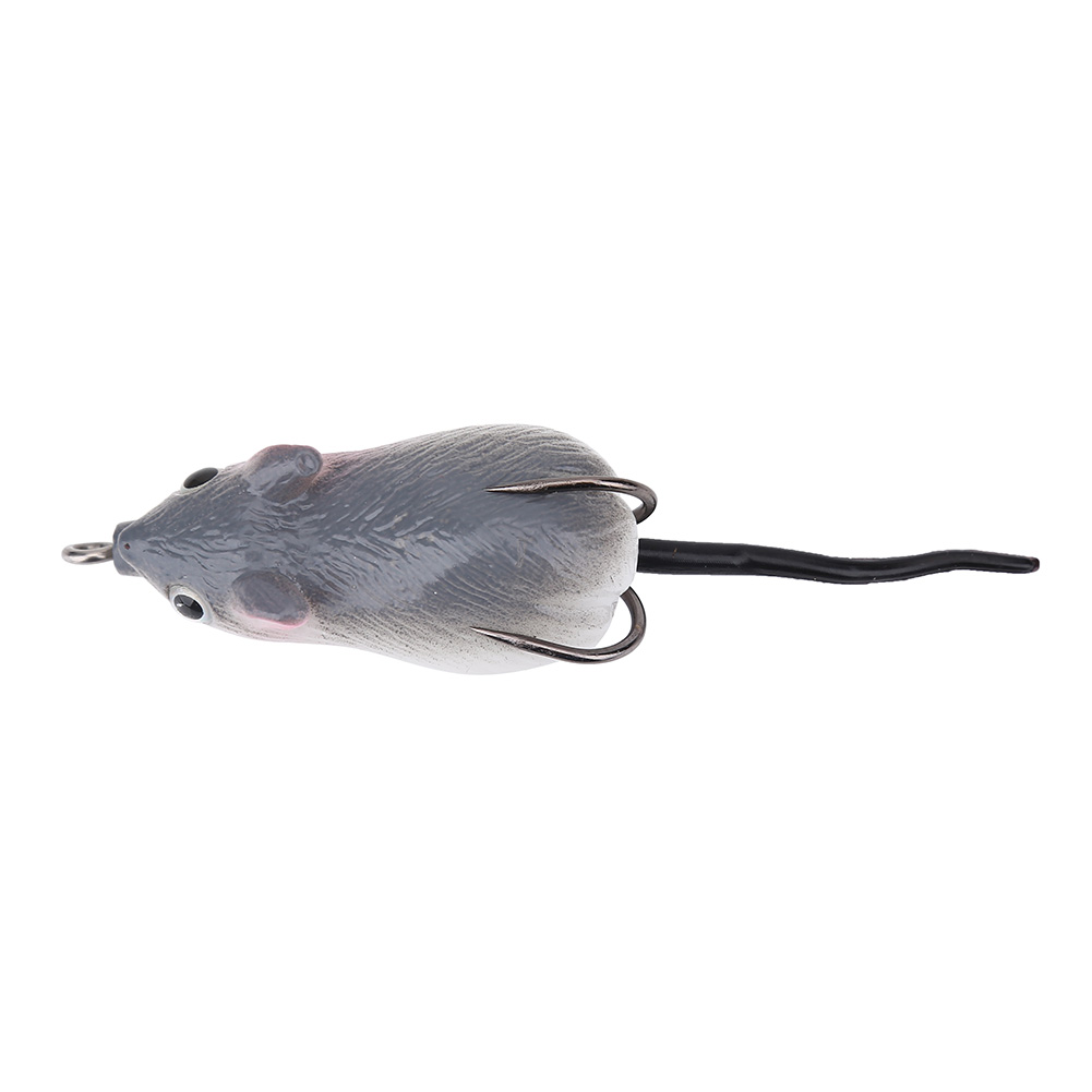 Spptty Herwey Mouse Lure, Soft Bait Lure,Artificial Bait Mouse Shape Soft Fishing Lures Dual Hooks Tackle Accessory - image 1 of 8