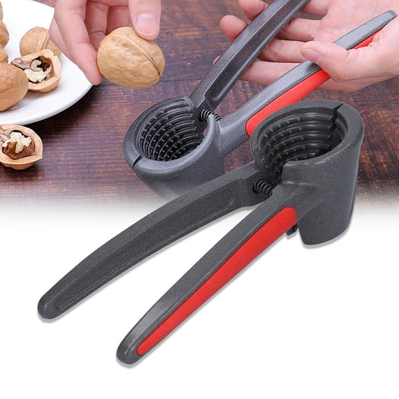 Spptty Pecan Cracker,Walnut Clip,Nutcracker LaborSaving Aluminum Alloy Plastic NonSlip Hazelnut Pine Nut Walnut Cracking Tool