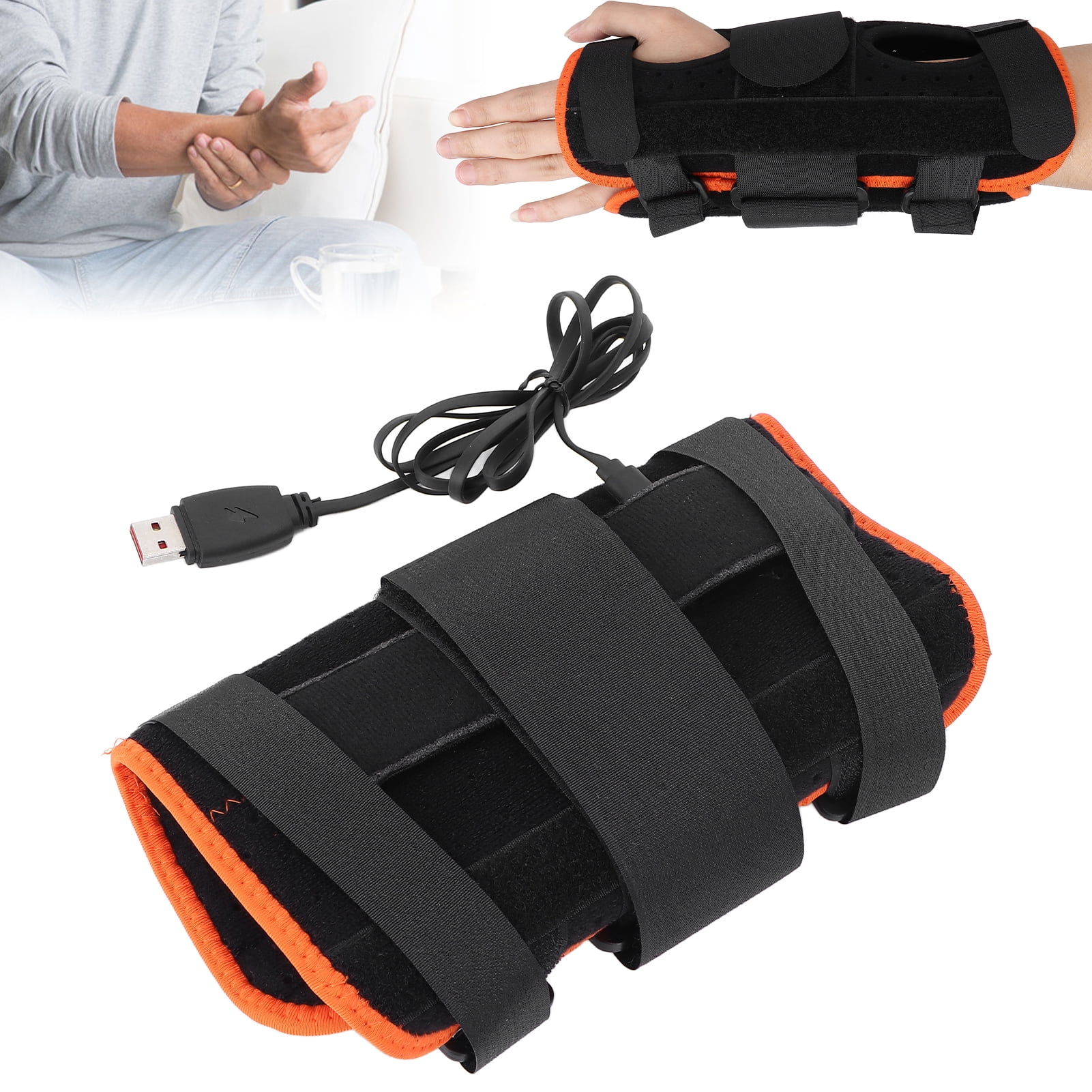 Spptty Wrist Hand Heating Pad Wraps Electric Heated Hand Wrist Brace