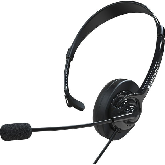 Spracht ZUM350M ZuM350M Monaural Over The Head Headset - Black